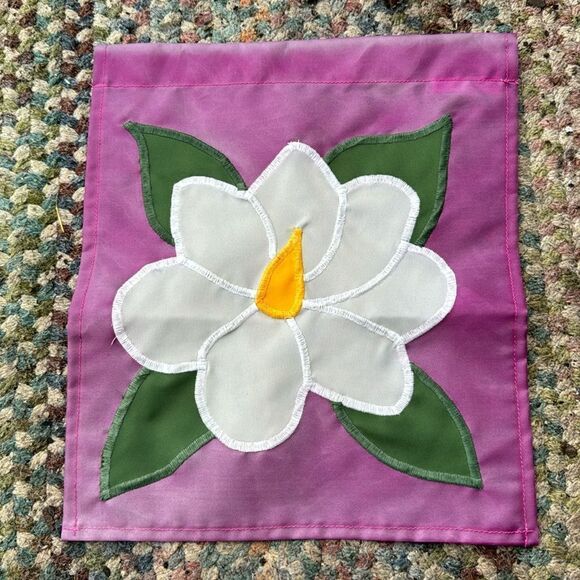 Fancy Flappers Handcrafted Floral Garden Flag, Virginia - Picture 1 of 2